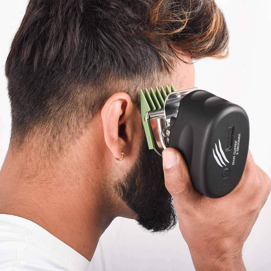 Beast Clipper Men's Electric Hair Clipper for Head, Beard and Mustache